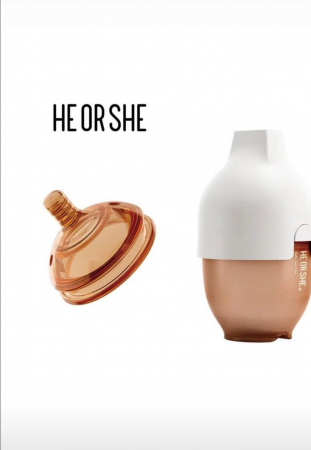 Biberon cu gât extra-larg HEORSHE 160ml ALB – Hrănire naturală, ca la sânul mamei [1]