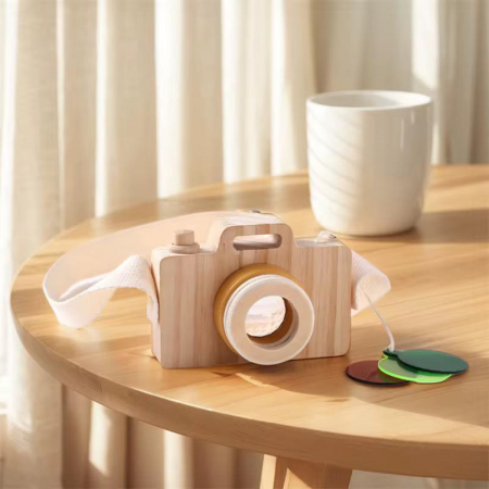 Cadouri - Cameră foto din lemn – Cu imagini, filtre colorate și curea textilă