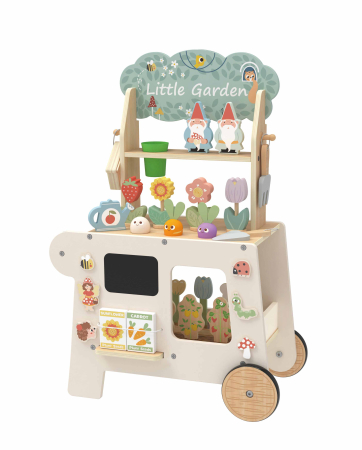 Noutăți - Cărucior de Joacă din Lemn Little Garden – Grădină și Florărie