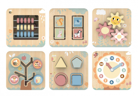 Cub Educativ Multifuncțional – Activități Pastel 6 în 1 [1]