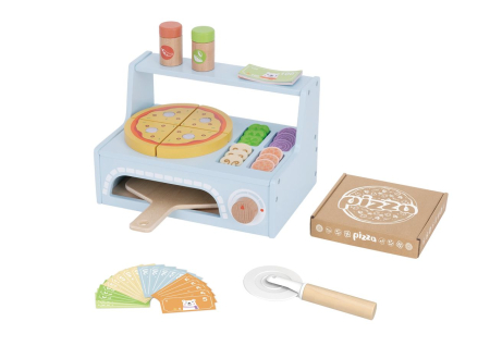 Noutăți - Cuptor de pizza din lemn pentru copii – Set Micul Bucătar