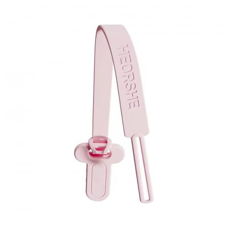 Curea din silicon HEORSHE ROZ – Prindere sigură pentru suzetă sau jucărie