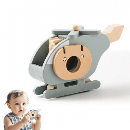 Elicopter din lemn – Aventură în miniatură cu design prietenos [2]