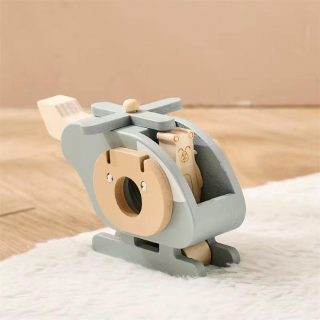 Cadouri - Elicopter din lemn – Aventură în miniatură cu design prietenos