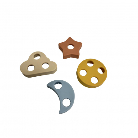 Joc educativ de sortare forme – lemn & silicon moale [3]