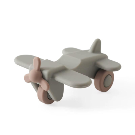 Produse pentru călătorii - Jucărie din Silicon –Avion-  Pastel