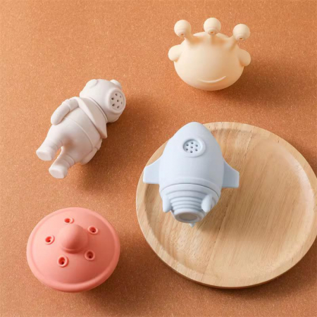 Set 4 Jucării de Baie din Silicon – Aventură Spațială pentru Exploratori Mici [3]