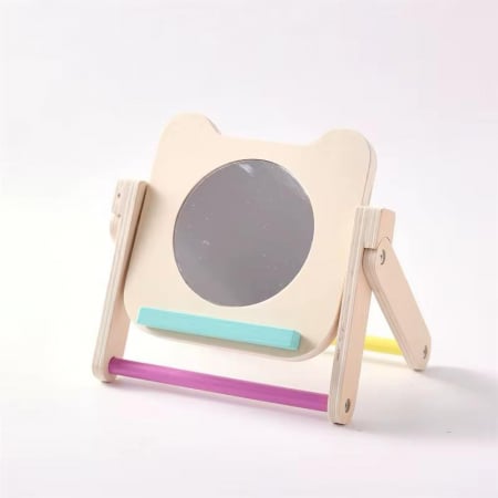 Set cu Oglindă Montessori și Carduri Vizuale – Primii pași în descoperirea lumii