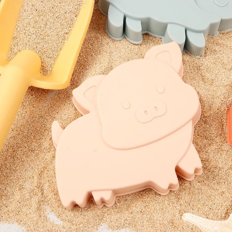 Set Găletușă din Silicon Fermă + Forme & Lopățică – Joacă Creativă la Plajă și în Nisip [2]