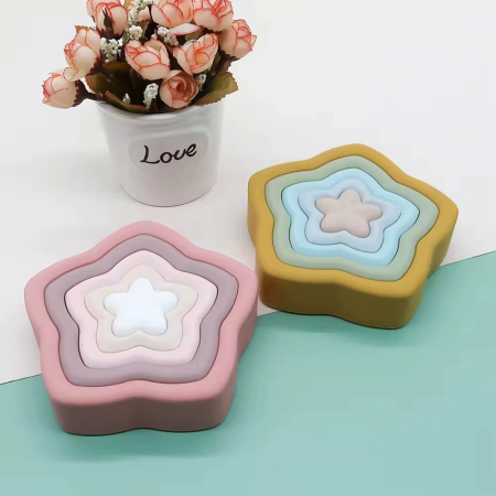 Set Stivuibil Stea din Silicon Multicolor [1]