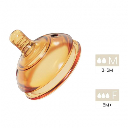 Cele mai vandute - Tetină HEORSHE Ultra Wide Neck F-Flow 6 luni+   - Confortul natural al alăptării