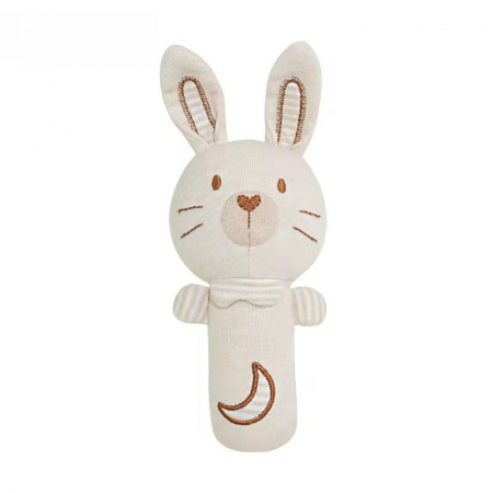 0-6 luni - Zornăitoare Textilă Iepure – Prietenul Blând al Bebelușului