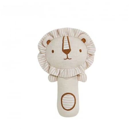 0-6 luni - Zornăitoare Textilă Leu – Prietenul Blând al Bebelușului
