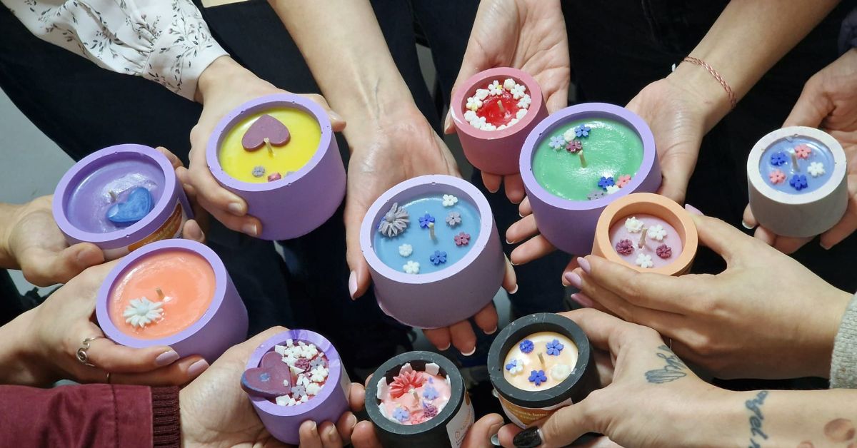 5 motive să participi la un atelier de făcut lumânări parfumate