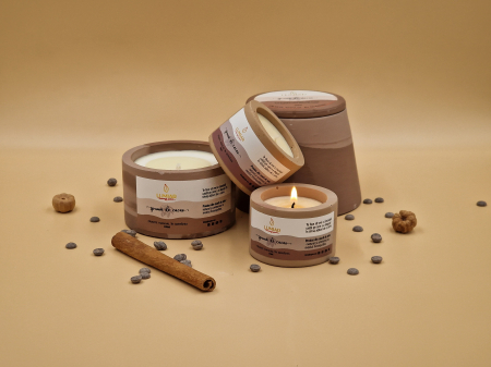Lumânări parfumate - Lumânare parfumată "Spumă de cacao"
