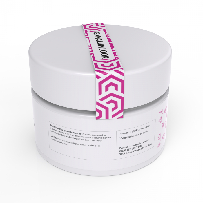 Crema LumiLook Ossiterra, Adjuvant Vindecare Fracturi, Regenerare Tesut, Reduce Inflamatia, 50 ml [4]
