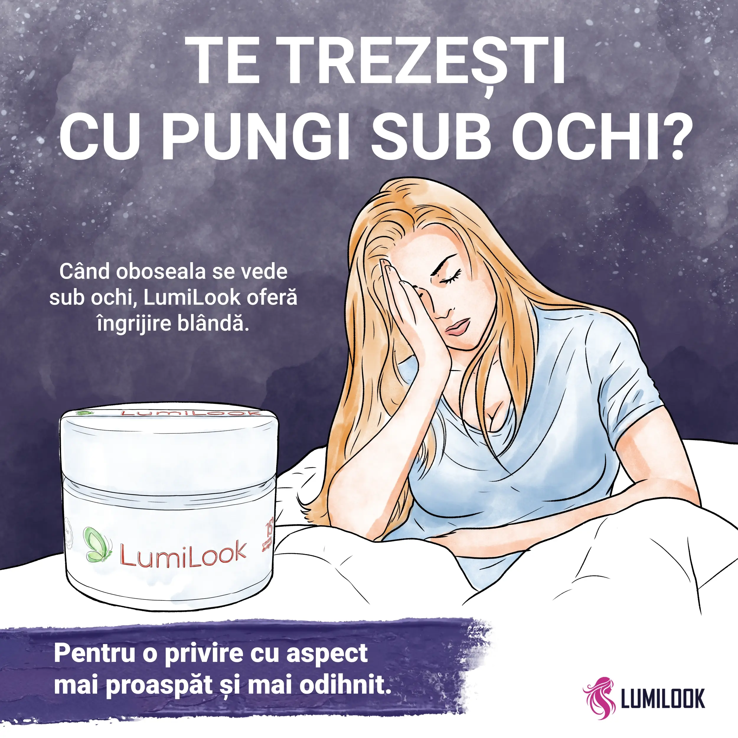 Crema naturista anti-cearcane cu efect imediat pentru femei si barbati, LumiLook, 50ml [5]