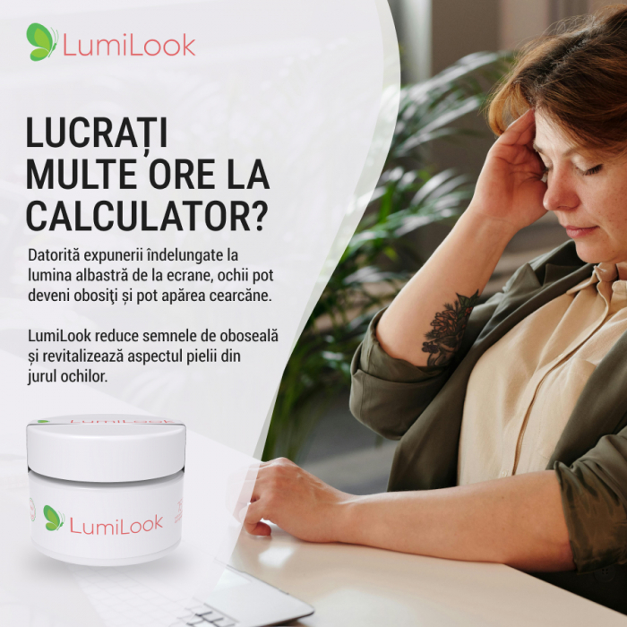 Crema naturista anti-cearcane cu efect imediat pentru femei si barbati, LumiLook, 50ml [14]