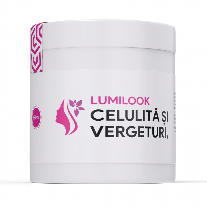 Crema Naturista LumiLook Celulita si Vergeturi, Reduce Aspectul Celulitei, Imbunatateste Textura Pielii, 250 ml