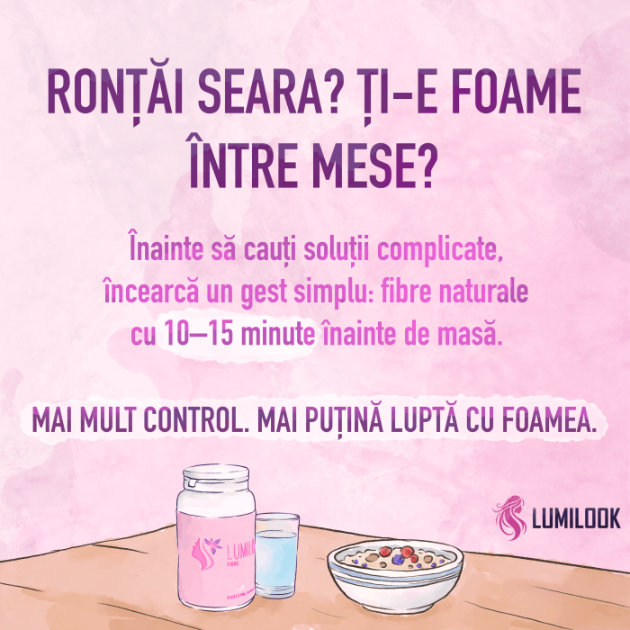 Fibre Lumilook® pentru slabit constant 3-5kg pe luna, Stimuleaza metabolismul, Ofera senzatie de satietate, Regleaza tranzitul intestinal, 480gr [4]