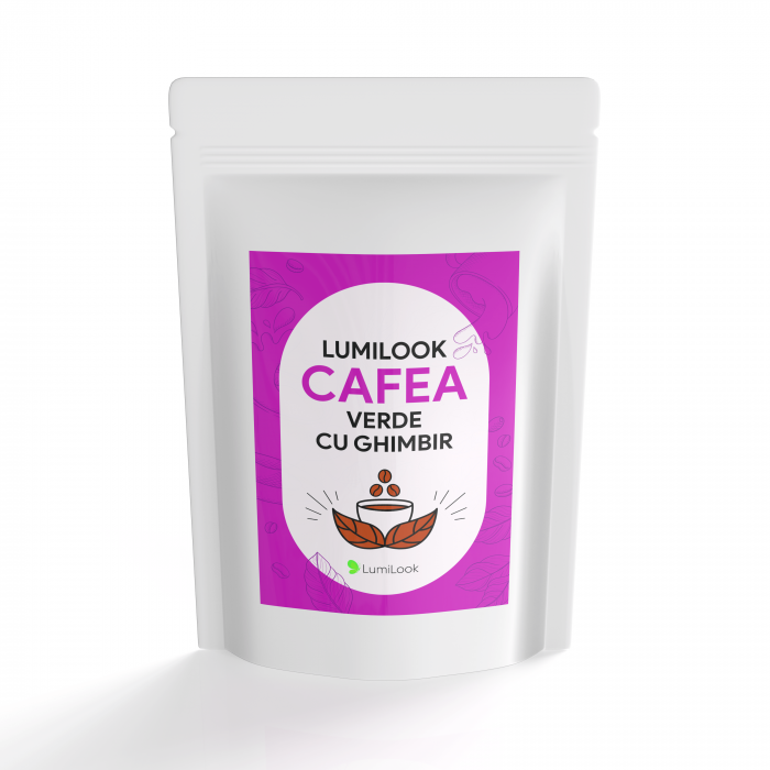LumiLook Cafea Verde cu Ghimbir, Slabire naturala, detoxifiere, energie, ardere grasimi, efecte antioxidante, antidepresive si reglare digestie, 300 gr [4]