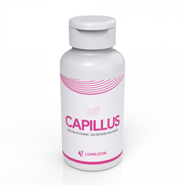 LumiLook Capillus, stimulează creșterea și intărirea firului de păr, sprijinind totodată producția naturală de testosteron. Pentru barbati, 60 capsule vegetale [4]