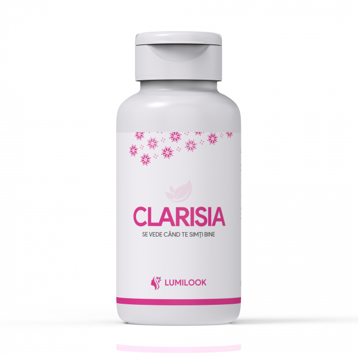 LumiLook Clarisia, supliment pentru Reparare Par, Piele, Unghii, colagen marin, siliciu bambus, biotina, acid hialuronic ,   60 Capsule Vegane