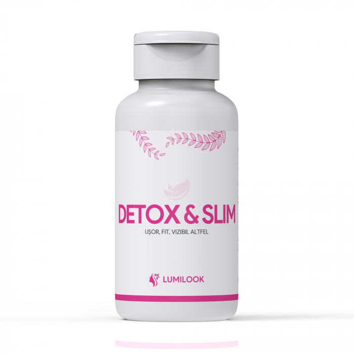 LumiLook Detox  Slim ,   Complex Natural pentru Detoxifiere Hepatica, Colon Cleanse  Slabire, 60 capsule vegetale