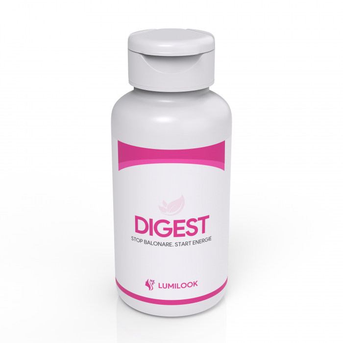 LumiLook Digest pentru functionarea optima a sistemului digestiv. Reduce balonarea si indigestia, regleaza tranzitul lent si contribuie la echilibrarea colesterolului si a glicemiei, 60 Capsule Vegeta [4]