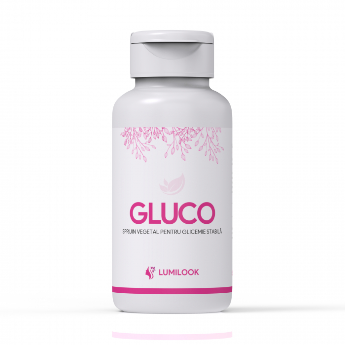LumiLook Gluco ,   Complex Natural pentru reglarea glicemiei si sustinerea metabolismului glucidic, 60 Capsule Vegetale