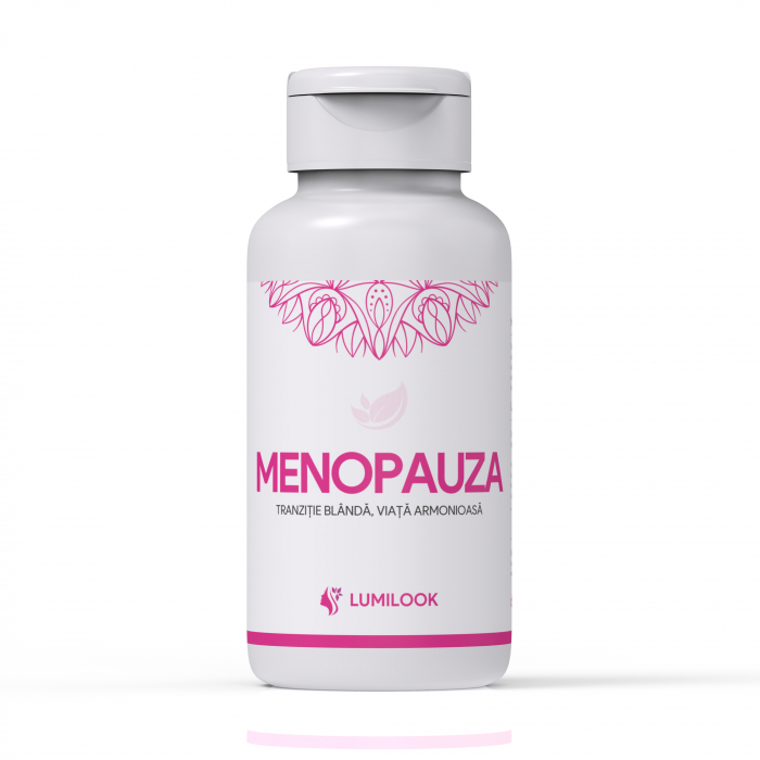 LumiLook Menopauza ,   Complex Natural pentru femei, reduce bufeurile, sustine echilibrul hormonal, amelioreaza schimbarile de dispozitie si imbunatateste calitatea somnului, 60 Capsule Vegetale
