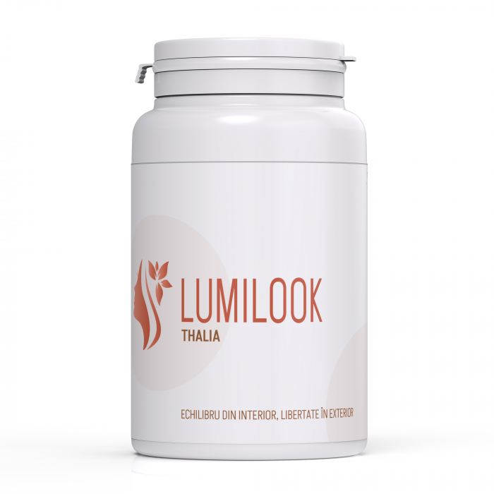 LumiLook Thalia, mix de fibre solubile pentru colesterol, tranzit si glicemie cu psyllium, ovaz, pectina, aronia, scortisoara, ghimbir, reduce colesterolul LDL, 480 g