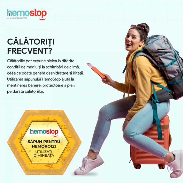 Pachet de sapunuri pentru hemoroizi, HemoStop® pentru dimineata, zi si noapte, 3x100g [13]