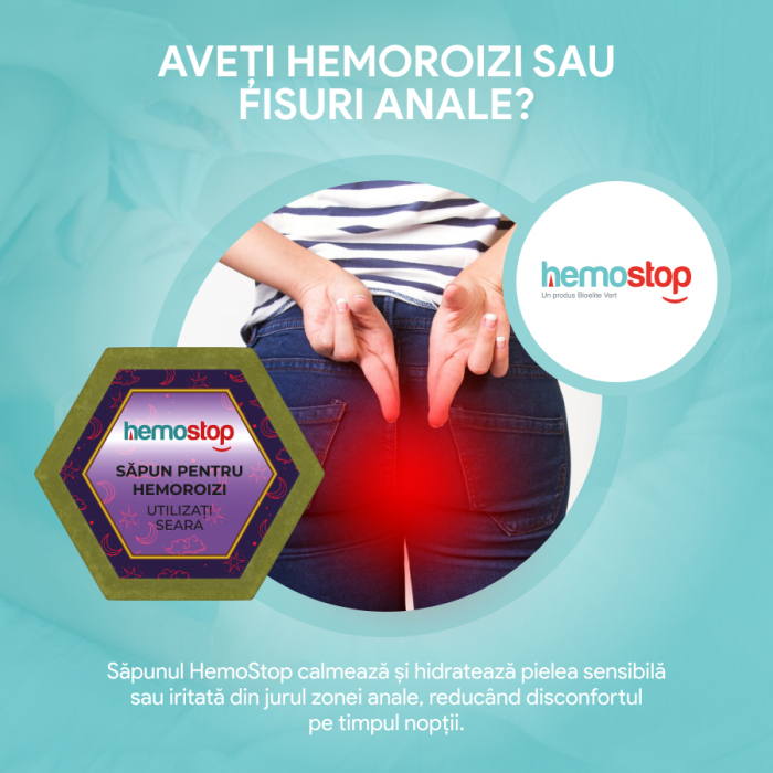 Pachet de sapunuri pentru hemoroizi, HemoStop® pentru dimineata, zi si noapte, 3x100g [11]