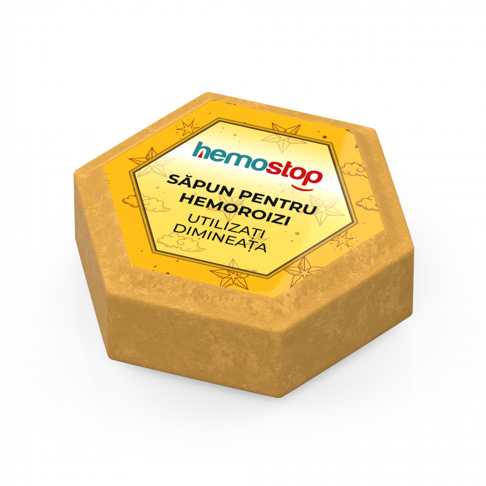 Sapun pentru hemoroizi, HemoStop® pentru dimineata, cu efect calmant, antiinflamator, cicatrizant, 100g [4]
