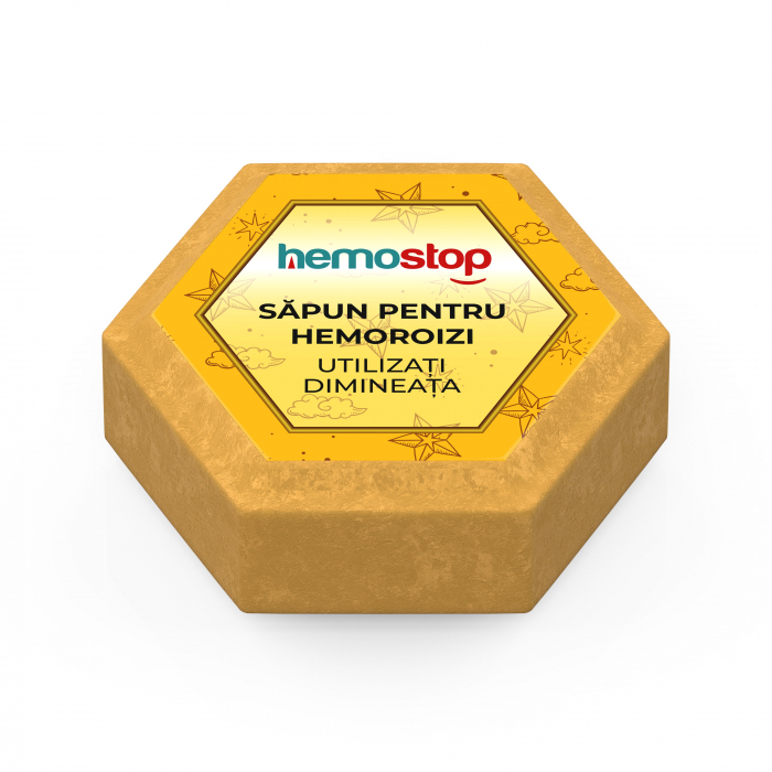 Sapun pentru hemoroizi, HemoStop® pentru dimineata, cu efect calmant, antiinflamator, cicatrizant, 100g [3]