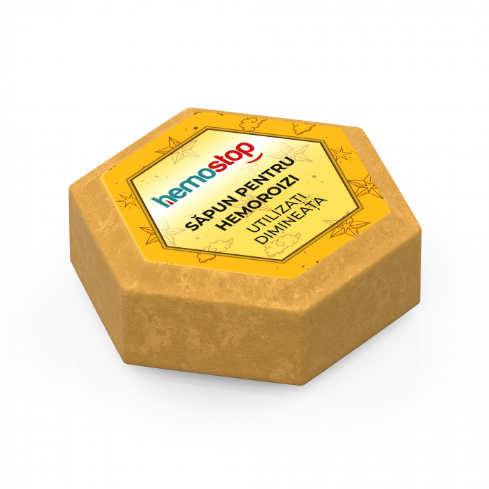 Sapun pentru hemoroizi, HemoStop® pentru dimineata, cu efect calmant, antiinflamator, cicatrizant, 100g [5]