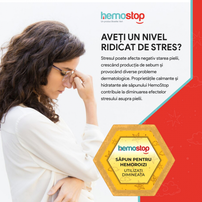 Sapun pentru hemoroizi, HemoStop® pentru dimineata, cu efect calmant, antiinflamator, cicatrizant, 100g [7]