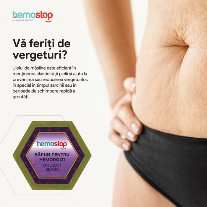 Sapun pentru hemoroizi, HemoStop® pentru seara, protectie, purificare, revitalizare, 100g [19]