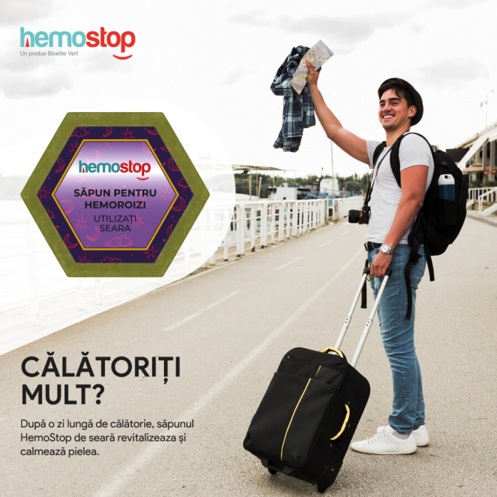 Sapun pentru hemoroizi, HemoStop® pentru seara, protectie, purificare, revitalizare, 100g [11]