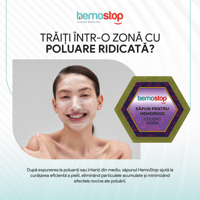 Sapun pentru hemoroizi, HemoStop® pentru seara, protectie, purificare, revitalizare, 100g [17]