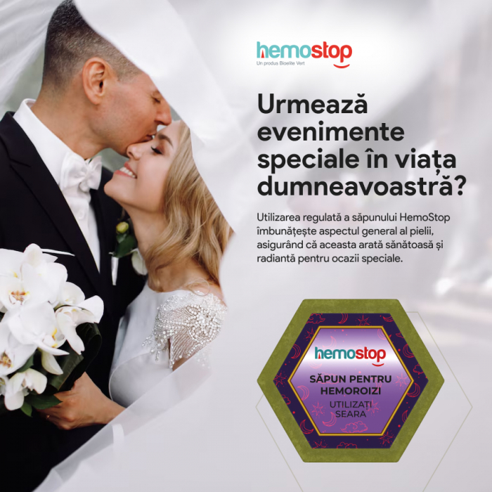 Sapun pentru hemoroizi, HemoStop® pentru seara, protectie, purificare, revitalizare, 100g [13]