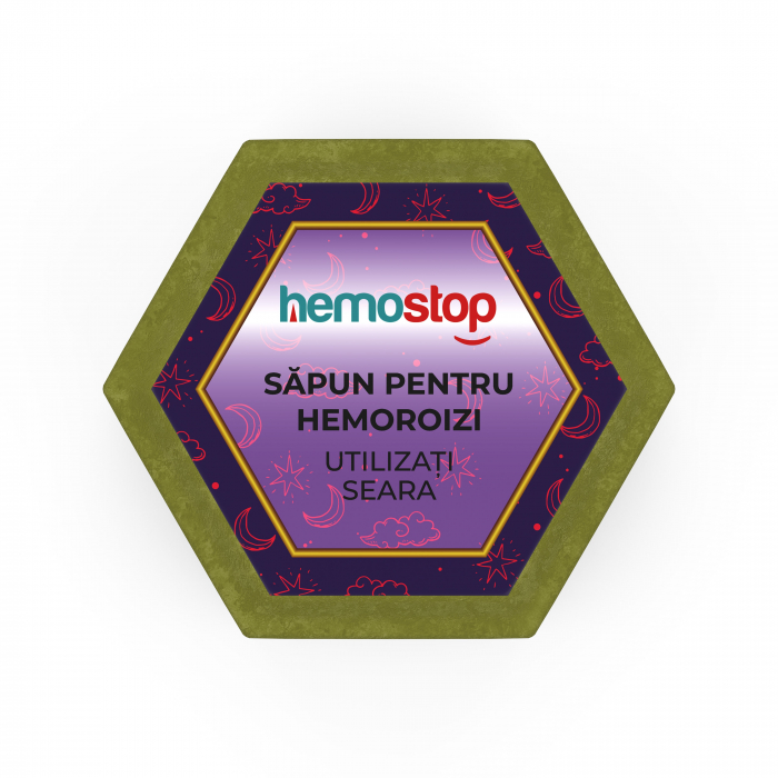 Sapun pentru hemoroizi, HemoStop   pentru seara, protectie, purificare, revitalizare, 100g