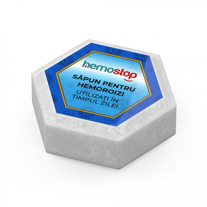 Sapun pentru hemoroizi, HemoStop® pentru utilizare in cursul zilei, hidratare intensa si regenerare celulara, 100g [4]
