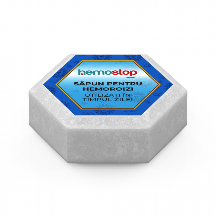 Sapun pentru hemoroizi, HemoStop® pentru utilizare in cursul zilei, hidratare intensa si regenerare celulara, 100g [2]