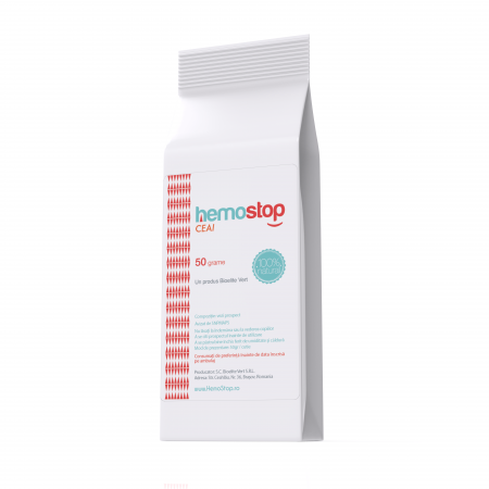 Ceai pentru hemoroizi, HemoStop, 50gr, cu efect antiinflamator, tonic venos, antioxidant [4]