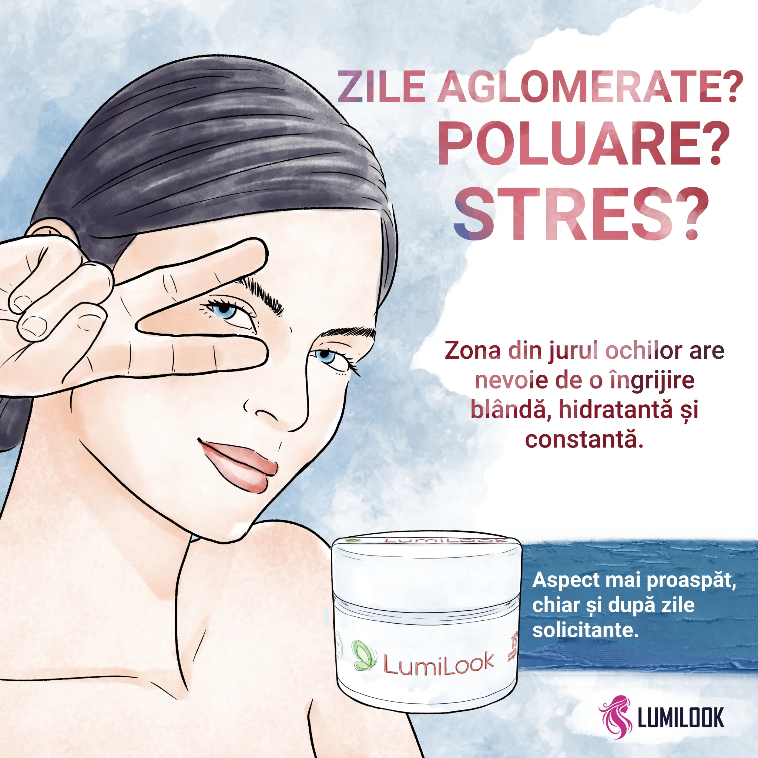 Crema naturista anti-cearcane cu efect imediat pentru femei si barbati, LumiLook, 50ml [7]