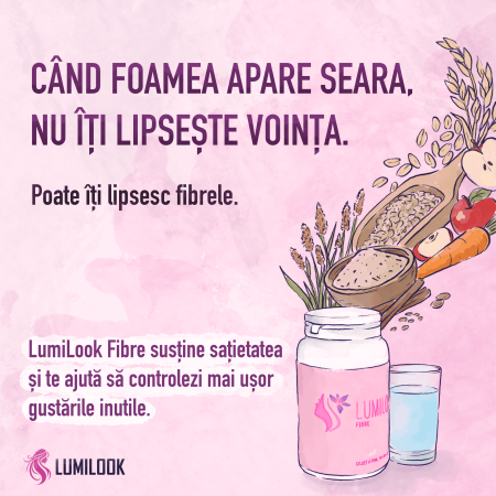 Fibre Lumilook® pentru slabit constant 3-5kg pe luna, Stimuleaza metabolismul, Ofera senzatie de satietate, Regleaza tranzitul intestinal, 480gr [4]