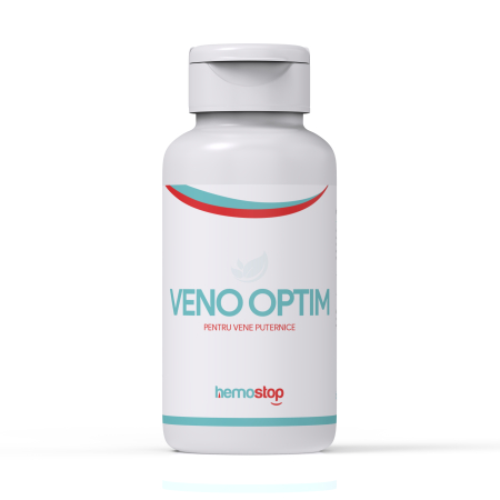 Hemoroizi si Varice - HemoStop Veno Optim, suport venotonic pentru hemoroizi, varice si circulatie sanguina sanatoasa, 60 Capsule Vegetale