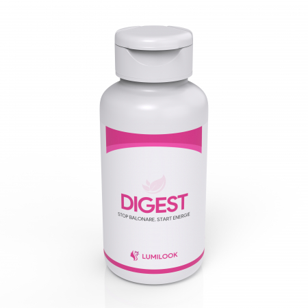 LumiLook Digest pentru functionarea optima a sistemului digestiv. Reduce balonarea si indigestia, regleaza tranzitul lent si contribuie la echilibrarea colesterolului si a glicemiei, 60 Capsule Vegeta [3]